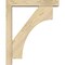 Ekena Millwork Westlake Block Rough Sawn Bracket w/ Offset Brace, Douglas Fir, 4"W x 18"D x 22"H BKT0402X18X22WTL05RDF - alternate 3